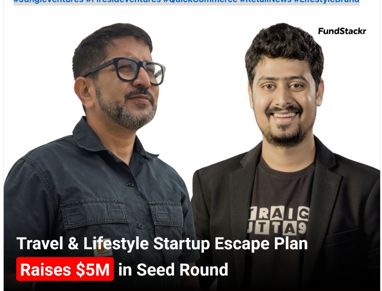 Escape Plan raises $5M from Jungle Ventures, Fireside Ventures