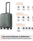 HRX by Hrithik Roshan Small Cabin Suitcase (56 cm) 8 Wheels - Glide