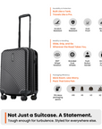 HRX by Hrithik Roshan Small Cabin Suitcase (56 cm) 8 Wheels - Glide