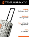 HRX by Hrithik Roshan Hard Body Set of 2 Luggage 8 Wheels - Force