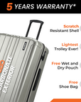 HRX by Hrithik Roshan Large Check-in Suitcase (75 cm) 8 Wheels - Force