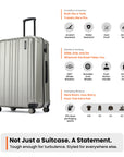 HRX by Hrithik Roshan Large Check-in Suitcase (75 cm) 8 Wheels - Force