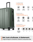 HRX by Hrithik Roshan Large Check-in Suitcase (75 cm) 8 Wheels - Force