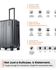 HRX by Hrithik Roshan Hard Body Set of 2 Luggage 8 Wheels - Force
