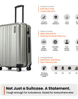 HRX by Hrithik Roshan Hard Body Set of 2 Luggage 8 Wheels - Force