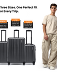 HRX by Hrithik Roshan Large Check-in Suitcase (75 cm) 8 Wheels - Force