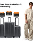 HRX by Hrithik Roshan Hard Body Set of 2 Luggage 8 Wheels - Force
