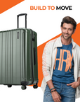 HRX by Hrithik Roshan Hard Body Set of 3 Luggage 8 Wheels - Force