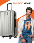 HRX by Hrithik Roshan Hard Body Set of 2 Luggage 8 Wheels - Force