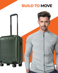 HRX by Hrithik Roshan Small Cabin Suitcase (56 cm) 8 Wheels - Grit