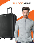 HRX by Hrithik Roshan Large Check-in Suitcase (75 cm) 8 Wheels - Grit