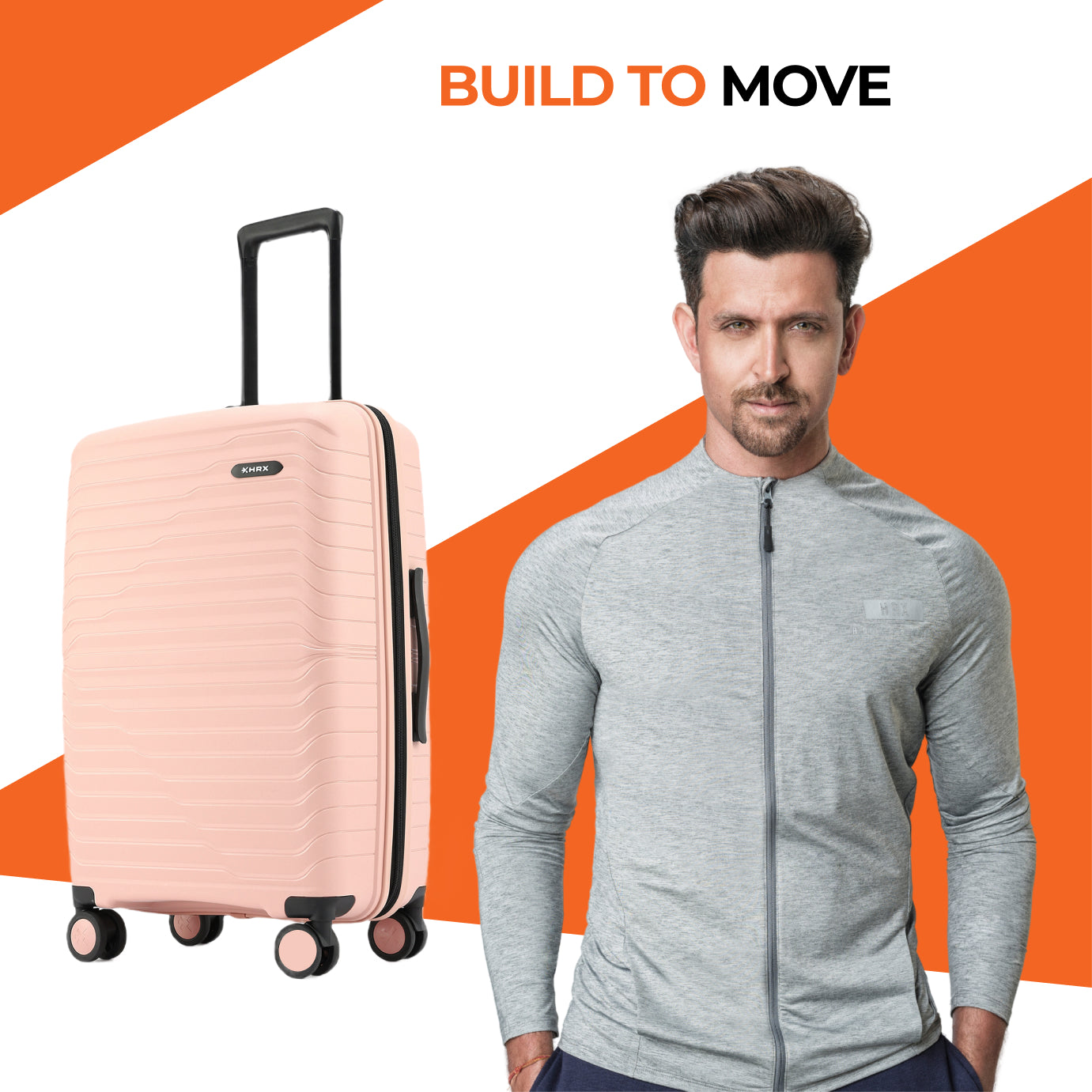 HRX by Hrithik Roshan Medium Check-in Suitcase (65 cm) 8 Wheels - Kyoto