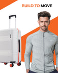 HRX by Hrithik Roshan Hard Body Set of 2 Luggage 8 Wheels - Helium