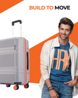 HRX by Hrithik Roshan Hard Body Set of 3 Luggage 8 Wheels - Helium