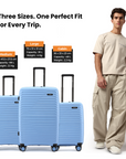 HRX by Hrithik Roshan Hard Body Set of 3 Luggage 8 Wheels - Kyoto