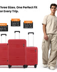 HRX by Hrithik Roshan Hard Body Set of 2 Luggage 8 Wheels - Helium
