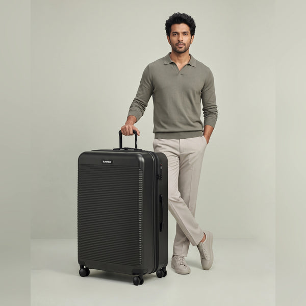 HRX Grit Large Check-in Suitcase (75 cm) 8 Wheels - Polycarbonate