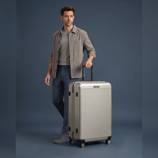 HRX by Hrithik Roshan Medium Check-in Suitcase (65 cm) 8 Wheels - Grit