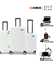 HRX by Hrithik Roshan Hard Body Set of 3 Luggage 8 Wheels - Kyoto