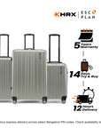 HRX by Hrithik Roshan Hard Body Set of 3 Luggage 8 Wheels - Force