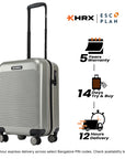 HRX by Hrithik Roshan Small Cabin Suitcase (56 cm) 8 Wheels - Grit