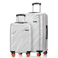 HRX Madrid Hard Body Set of 2 Luggage (8 Wheels) - Polypropylene