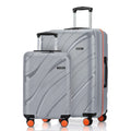 HRX Madrid Hard Body Set of 2 Luggage (8 Wheels) - Polypropylene
