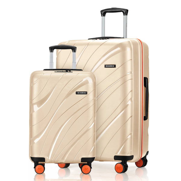 HRX Madrid Hard Body Set of 2 Luggage (8 Wheels) - Polypropylene