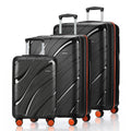 HRX Madrid Hard Body Set of 3 Luggage (8 Wheels) - Polypropylene