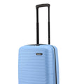 Light blue small cabin suitcase with HRX logo and telescopic handle