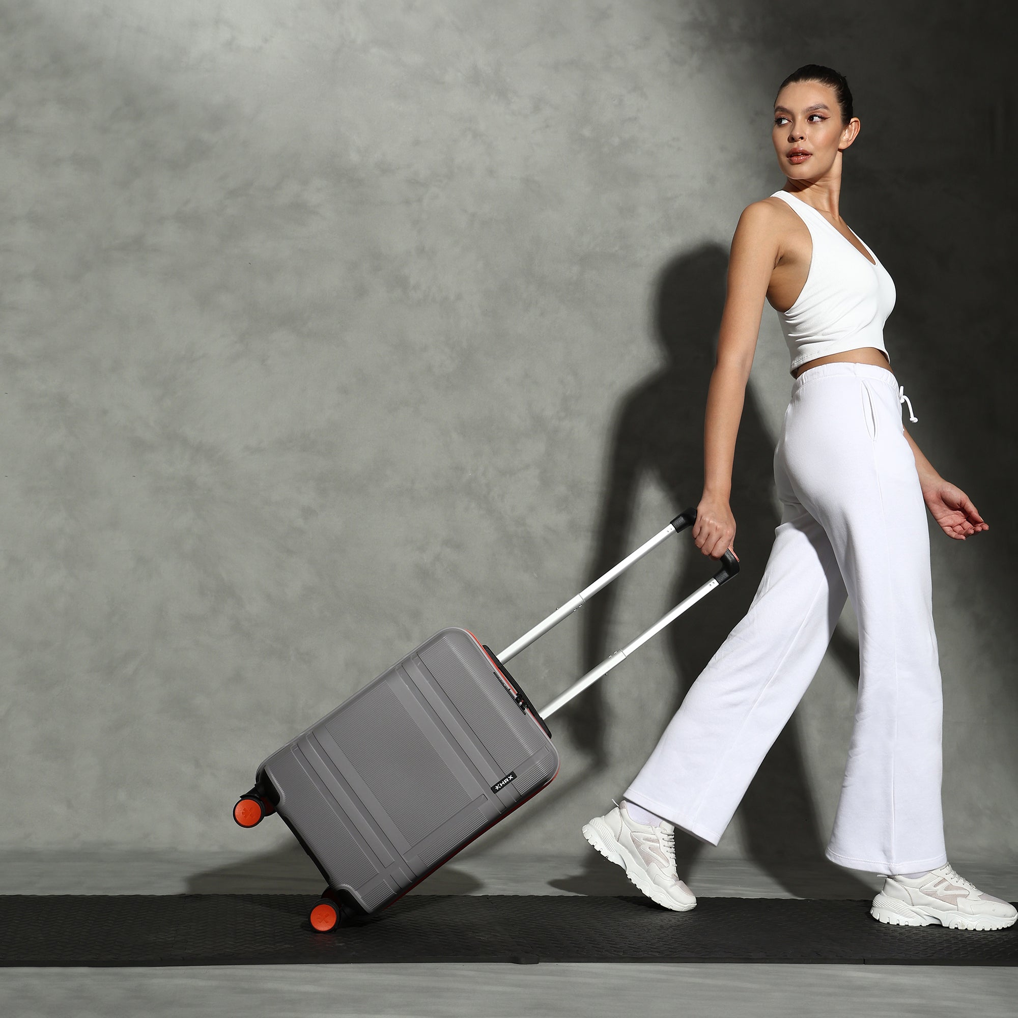 HRX by Hrithik Roshan Small Cabin Suitcase (56 cm) 8 Wheels - Helium