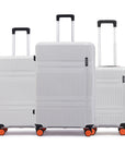 HRX by Hrithik Roshan Hard Body Set of 3 Luggage 8 Wheels - Helium
