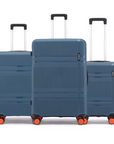 HRX by Hrithik Roshan Hard Body Set of 3 Luggage 8 Wheels - Helium