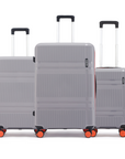 HRX by Hrithik Roshan Hard Body Set of 3 Luggage 8 Wheels - Helium