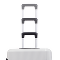 HRX Helium check-in suitcase with telescopic handle in three positions on white shell