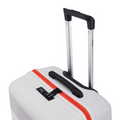 HRX Helium check-in suitcase with upright handle, red zipper strip and black grab bar
