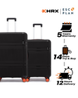 HRX by Hrithik Roshan Hard Body Set of 2 Luggage 8 Wheels - Helium
