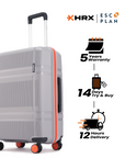 HRX by Hrithik Roshan Medium Check-in Suitcase (65 cm) 8 Wheels - Helium