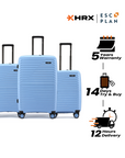 HRX by Hrithik Roshan Hard Body Set of 3 Luggage 8 Wheels - Kyoto