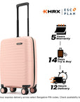 HRX by Hrithik Roshan Small Cabin Suitcase (56 cm) 8 Wheels - Kyoto