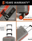 HRX by Hrithik Roshan Hard Body Set of 2 Luggage 8 Wheels - Zanzibar