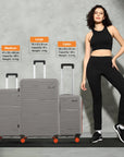 HRX by Hrithik Roshan Hard Body Set of 2 Luggage 8 Wheels - Zanzibar