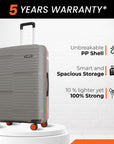 HRX by Hrithik Roshan Medium Check-in Suitcase (65 cm) 8 Wheels - Zanzibar