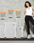 HRX by Hrithik Roshan Hard Body Set of 3 Luggage 8 Wheels - Madrid