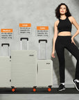 HRX by Hrithik Roshan Medium Check-in Suitcase (65 cm) 8 Wheels - Zanzibar