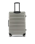 HRX by Hrithik Roshan Hard Body Set of 3 Luggage 8 Wheels - Brute Set of 3 (Small 58cm | Medium 66cm | Large 75cm) - Silver