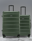 HRX by Hrithik Roshan Hard Body Set of 2 Luggage 8 Wheels - Brute Set of 2 (Small 58cm | Medium 65cm) - Silver