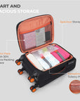 HRX Overdrive Spinner Trolley- Soft Body Luggage