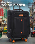 HRX Overdrive Spinner Trolley- Soft Body Luggage
