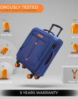 HRX Overdrive Spinner Trolley- Soft Body Luggage